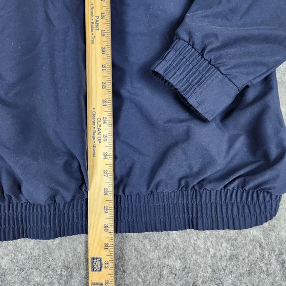 Nike Golf Pullover V Neck Windbreaker Jacket Mens Blue Navy XL Zipper Pocket NWT - Picture 11 of 12